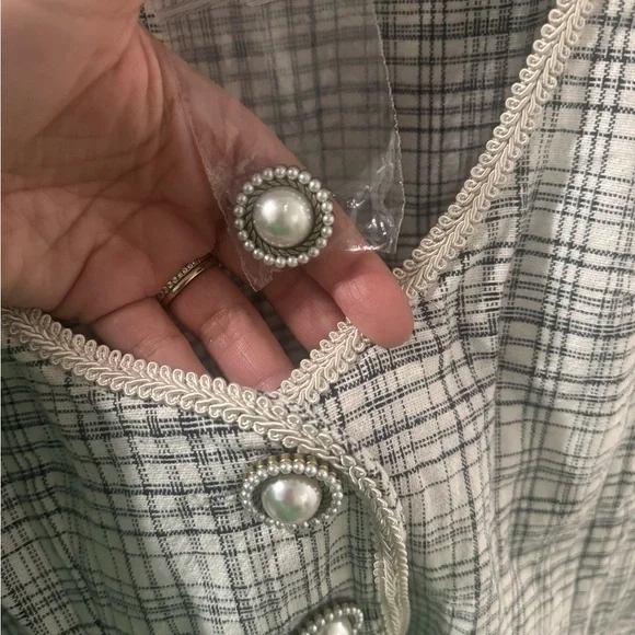 BNWT Free People Plaid Juni B Mini Dress - Picture 3 of 3